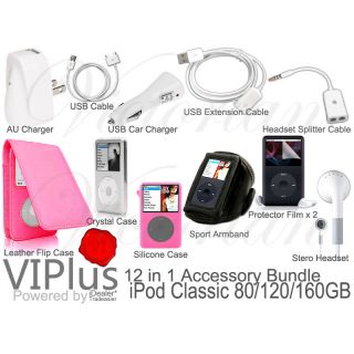   Bundle Kit for Apple iPod Classic 6th Gen 80 120 160 GB Pink