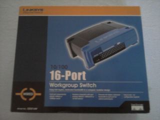 Linksys 10 100 16 Port Workgroup Switch EZXS16W