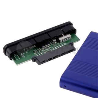 Blue 2 5 inch 2 5 SATA USB 2 0 HD HDD Hard Disk Drive Enclosure Case 