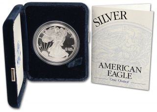2002 w american silver eagle proof