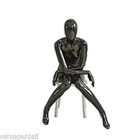 Glossy White Abstract Sitting Female Mannequin New