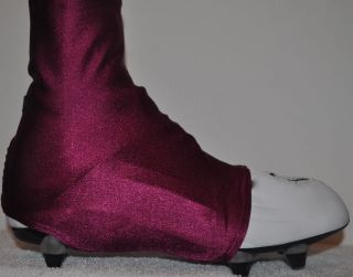 Burgundy 2Tone Cleat Covers Football Spats Spats