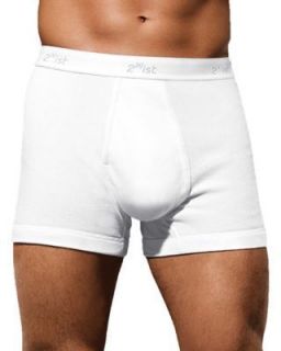 Men 2XIST White Boxer Trunks Underwear 6 pack Reg $88.00 Medium 100% 