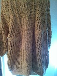 525 America Sweater Cotton Hooded Crochet Size Small Short Sleeve 