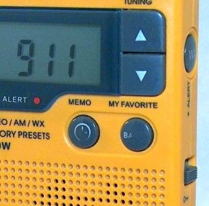 Sangean DT 400W AM / FM Portable Pocket Weather Radio   Used Good 