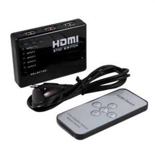 Port HDMI Splitter Switch Switcher Box Selector for HDTV PS3 DVD w 