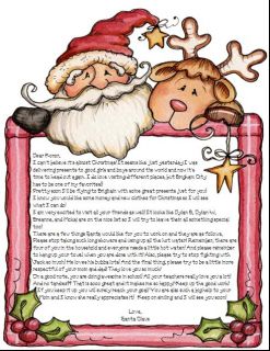 Santa Letter with North Pole Postmark Super Cute and Personalized Free 