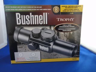 Bushnell Trophy 1x28 4 Reticle Green Red Scope 730135