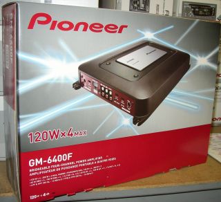 Pioneer GM 6400F 4 Channel 150W Car Amplifier New GM6400F
