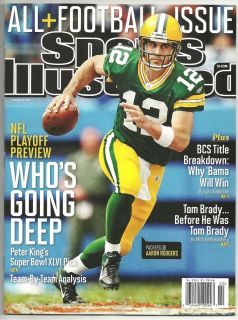 Aaron Rodgers Green Bay Packers Sports Illustrated January 9 2012 