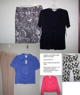   Designer Mixed Clothing Size 12 Petite ANN TAYLOR & MORE NEW W/TAGS