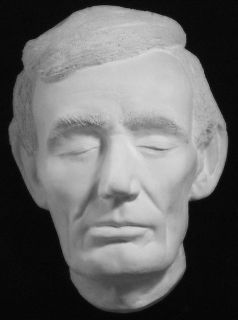 ABRAHAM LINCOLN RESTORED life mask 1860 president