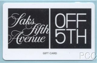 now free saks fifth avenue off 5th 2011 gift card