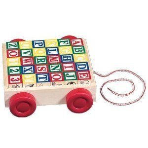 ABC Blocks Cart Melissa and Doug Baby Child Toys Alphabet New