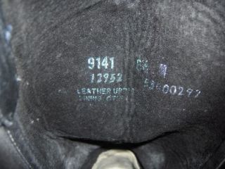 Vtg Abilene Blk Leather Cowboy Western Boots 6 5 M 6 1 2