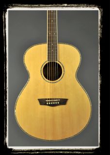 washburn wg25s grand auditorium solid spruce top acoustic guitar free 