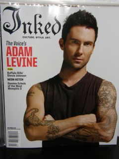 Inked Adam Levine { maroon 5 } 2012 magazine new/unread