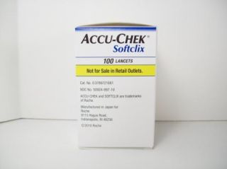 100 Accu Chek Softclix Lancets New SEALED Box Accuchek