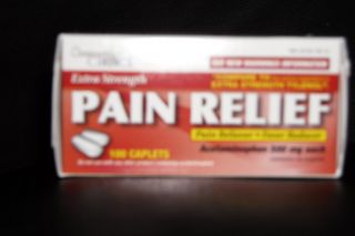 extra strength pain relief acetaminophen 500mg & fever reducer 100 