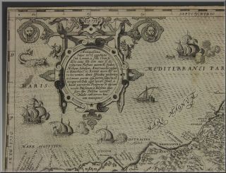 Terra Sancta 1579 Abraham Ortelius Map Of Palestine & Holy Land!