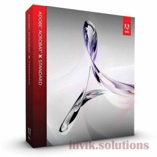 Adobe Acrobat x 10 Standard Full Commercial Win 2 PC Multilingual 