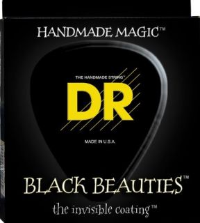 New Dr Strings Bass Strings Black Beauties Extra Life Black Coated 