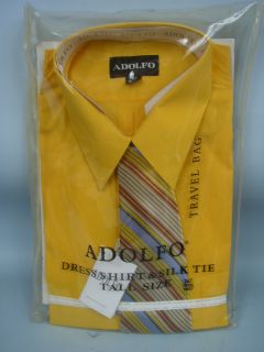 adamstown pa 19501 18 18 1 2 tall dress shirt silk tie by adolfo