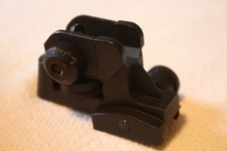   Gear CLAMP ON REAR SIGHT Tactical Flip up Rear sight Adjustable