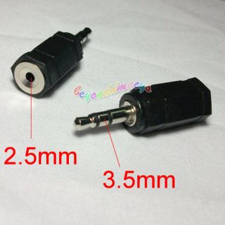 5mm Male to 2 5mm Female Audio Stereo Jack Adapter
