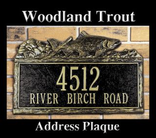 New Countryside Woodland Trout Address Plaque Marker