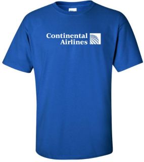 Continental Airlines Aviation Logo Vintage T Shirt