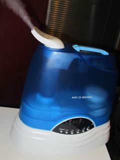 Air O Swiss AOS 7135 Ultrasonic Cool Warm Mist Humidifier Works 