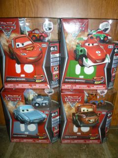 Disney Pixar Cars 2 Air Hogs Micro RC Lot of 4 McMissile McQueen Mater 