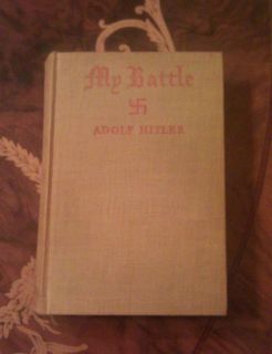   1933 First American Edition Mein Kampf Adolf Hitler My Battle