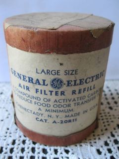 Vintage General Electric Refrigerator Air Filter Refill