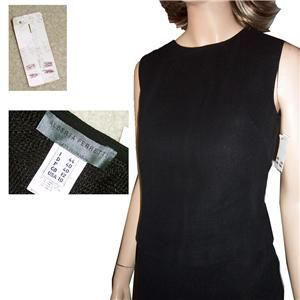 Unique! PHILOSOPHY ALBERTA FERRETTI 2pc Black Linen Dress $1450 Haute 