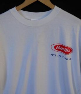 BARILLA No 1 Italia Al Dente T Shirt for Pasta Lovers Adult L White 