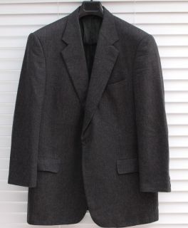 Chester Barrie 100 Cashmere Grey Alderton Jacket Sport Coat Blazer 44L 
