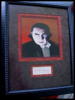 Bela Lugosi Autograph as Dracula Excellent Very Attractive Display 