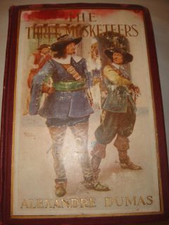 ANTIQUE BOOK THE THREE MUSKETEERS BY ALEXANDRE DUMAS CR UNKNOWN