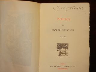 Alfred Lord Tennysons Poems in Memorian 3 Vellum Books England RARE 