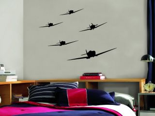 Military Fighter Airplane Vinyl Wall Decal Stickers