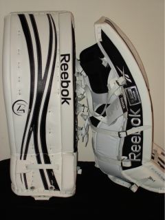 New Reebok P4 18K Int Goalie Pad 30 1 White Black