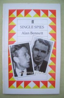VERY RARE SIGNED Alan BENNETT 1989 1st First SINGLE SPIES A Double 
