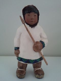 Alan Johnson Koyuk Eskimo Boy Hunter Figurine 1962 NM
