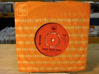 The Byrds Eight Miles HIGH 7 Single 45 CBS 1966 Original UK Pressing 