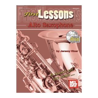 First Lessons Alto Sax by Jeremy Viner Book CD DVD Set