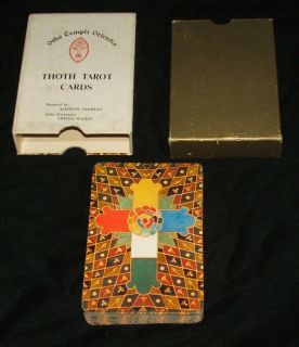 Aleister Crowley Thoth Tarot Card Cards Deck Gold Box First Edition 