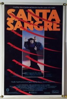   Sangre Rolled Orig 1sh Movie Poster Alejandro Jodorowsky 1989