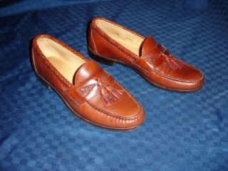 ALLEN EDMONDS MAXFIELD BROWN LEATHER LOAFER SHOES MENS 9 5 B